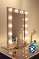 Audio High Gloss White Mirror