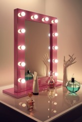 Pink Hollywood Mirror