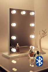 Audio High Gloss White Mirror
