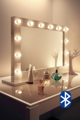 Audio High Gloss White Mirror